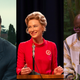 Hugh Jackman in Bad Education (HBO); Cate Blanchett in Mrs. America (Sabrina Lantos/FX); Tituss Burgess in Unbreakable Kimmy Schmidt: Kimmy Vs. The Reverend (Netflix)